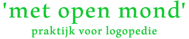 'met open mond' praktijk voor logopedie logo