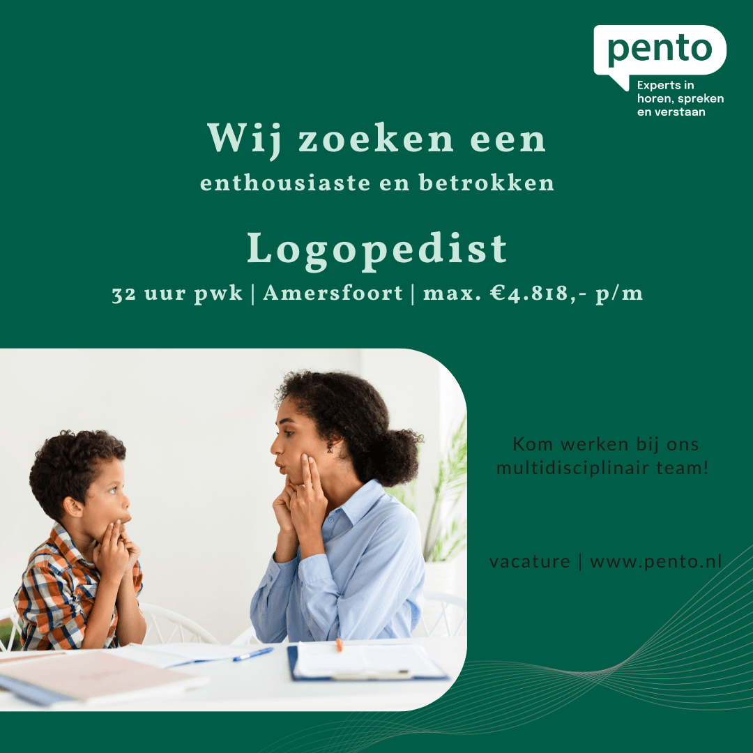 Logopedist - Pento Amersfoort